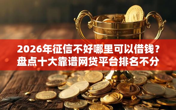 2026年征信不好哪里可以借钱？盘点十大靠谱网贷平台排名不分先后前10名