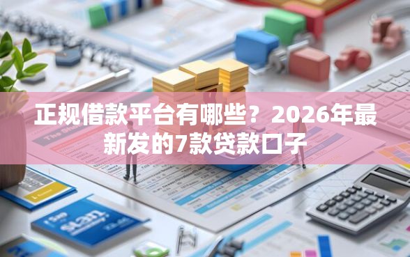 正规借款平台有哪些？2026年最新发的7款贷款口子