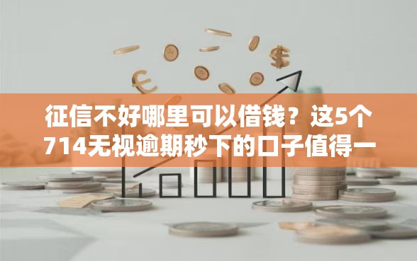 征信不好哪里可以借钱？这5个714无视逾期秒下的口子值得一试