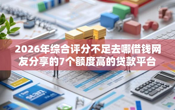2026年综合评分不足去哪借钱网友分享的7个额度高的贷款平台我觉得不错！