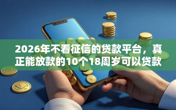 2026年不看征信的贷款平台，真正能放款的10个18周岁可以贷款的平台推荐