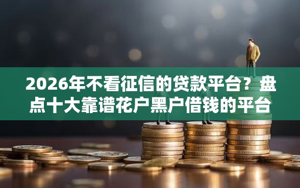 2026年不看征信的贷款平台？盘点十大靠谱花户黑户借钱的平台100%能借到