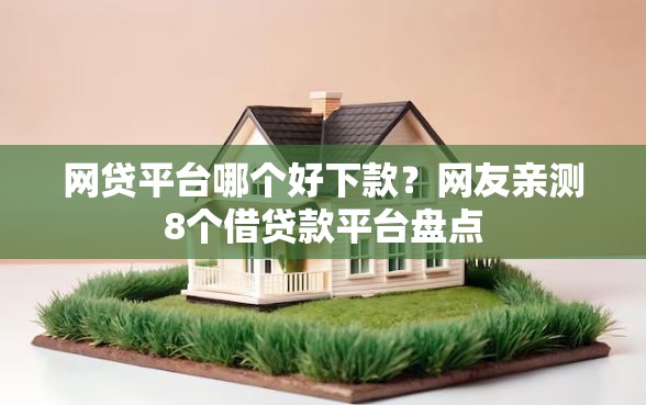 网贷平台哪个好下款？网友亲测8个借贷款平台盘点