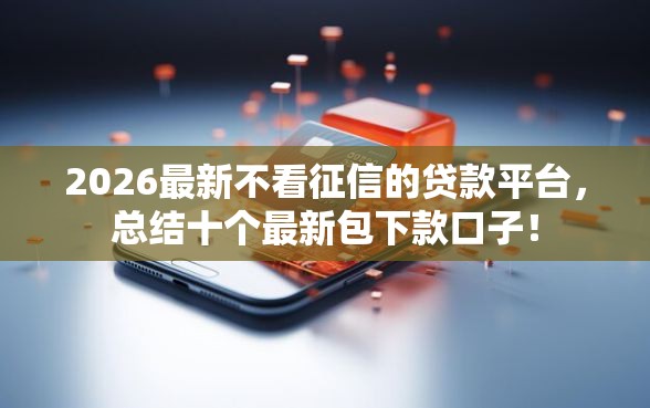 2026最新不看征信的贷款平台，总结十个最新包下款口子！