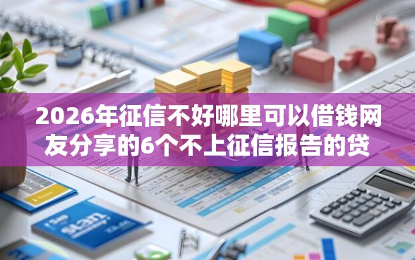 2026年征信不好哪里可以借钱网友分享的6个不上征信报告的贷款口子我觉得不错！