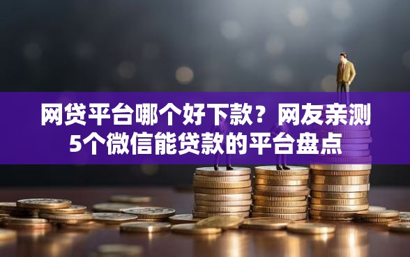 网贷平台哪个好下款？网友亲测5个微信能贷款的平台盘点