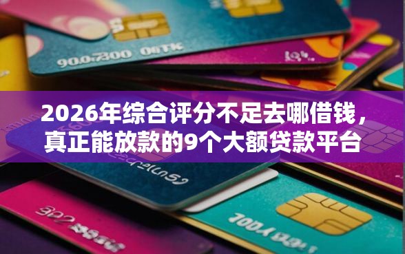 2026年综合评分不足去哪借钱，真正能放款的9个大额贷款平台推荐