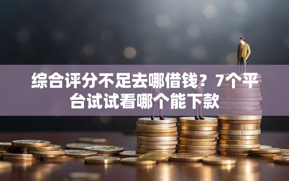 综合评分不足去哪借钱？7个平台试试看哪个能下款