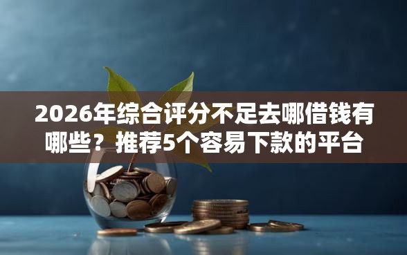 2026年综合评分不足去哪借钱有哪些？推荐5个容易下款的平台