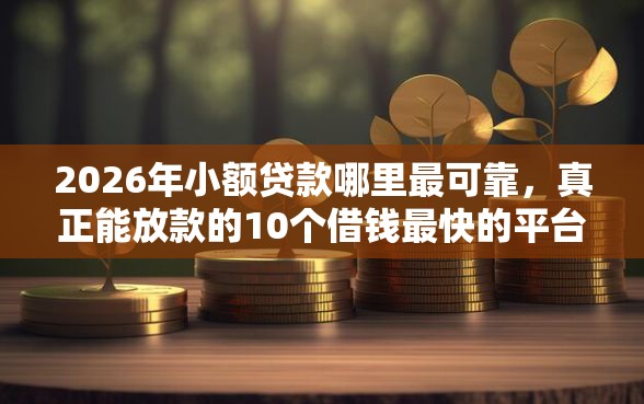 2026年小额贷款哪里最可靠，真正能放款的10个借钱最快的平台推荐