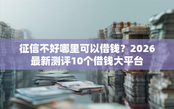 征信不好哪里可以借钱？2026最新测评10个借钱大平台