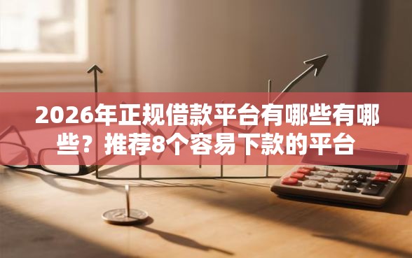 2026年正规借款平台有哪些有哪些？推荐8个容易下款的平台