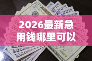 2026最新急用钱哪里可以快速借到,总结十个轻松借款无征信记录的软件! 2026最新急用钱哪里可以快速借到,总结十个轻松借款无征信记录的软件!