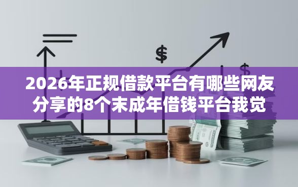 2026年正规借款平台有哪些网友分享的8个末成年借钱平台我觉得不错！