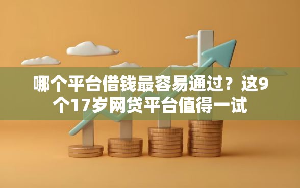哪个平台借钱最容易通过？这9个17岁网贷平台值得一试