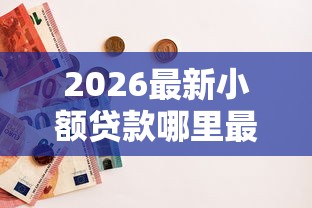 2026最新小额贷款哪里最可靠，总结十个纯线上贷款平台！