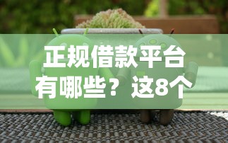 正规借款平台有哪些？这8个网贷平台查询系统可以试试