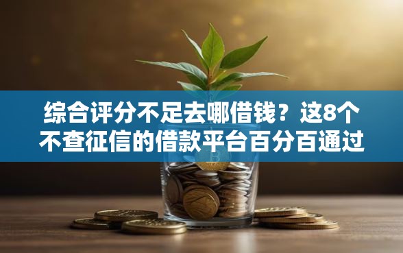 综合评分不足去哪借钱？这8个不查征信的借款平台百分百通过值得一试