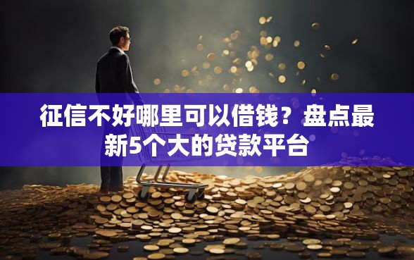 征信不好哪里可以借钱？盘点最新5个大的贷款平台