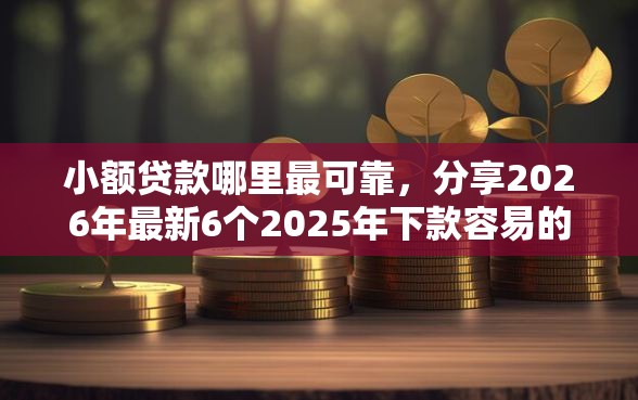 小额贷款哪里最可靠，分享2026年最新6个2025年下款容易的平台