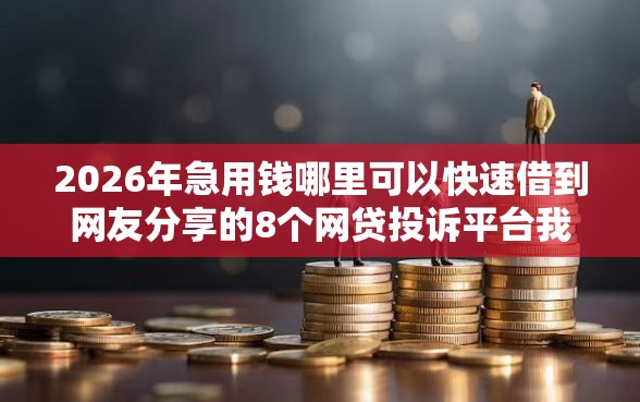 2026年急用钱哪里可以快速借到网友分享的8个网贷投诉平台我觉得不错！