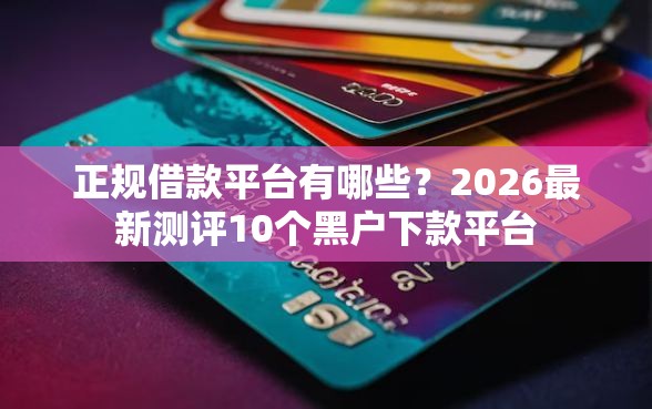 正规借款平台有哪些？2026最新测评10个黑户下款平台
