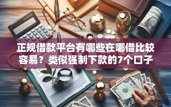 正规借款平台有哪些在哪借比较容易？类似强制下款的7个口子参考