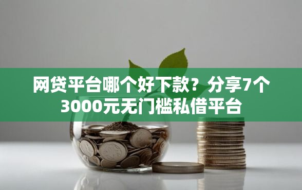 网贷平台哪个好下款？分享7个3000元无门槛私借平台