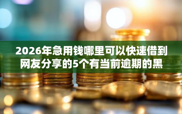 2026年急用钱哪里可以快速借到网友分享的5个有当前逾期的黑户平台能借到钱我觉得不错！