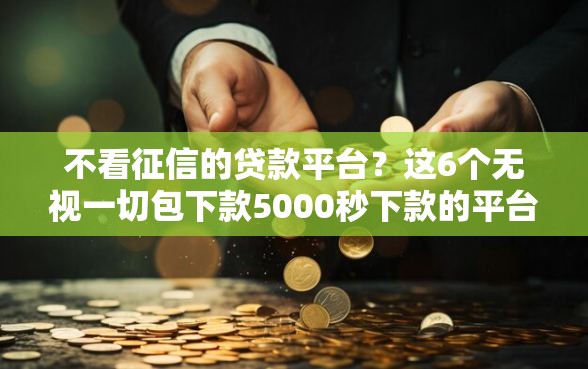 不看征信的贷款平台？这6个无视一切包下款5000秒下款的平台值得一试
