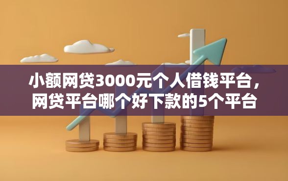 小额网贷3000元个人借钱平台，网贷平台哪个好下款的5个平台介绍