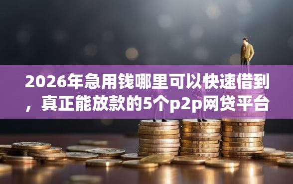 2026年急用钱哪里可以快速借到，真正能放款的5个p2p网贷平台推荐