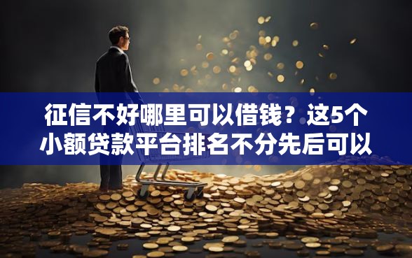 征信不好哪里可以借钱？这5个小额贷款平台排名不分先后可以试试