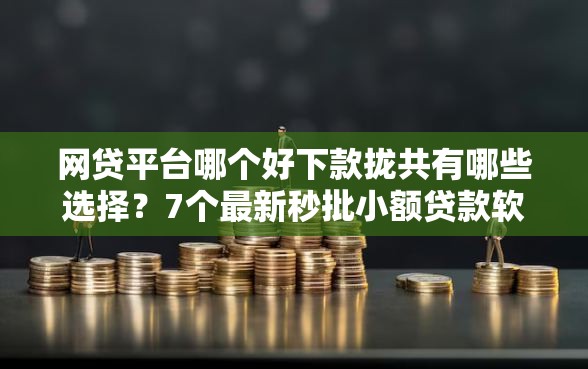 网贷平台哪个好下款拢共有哪些选择？7个最新秒批小额贷款软件详解