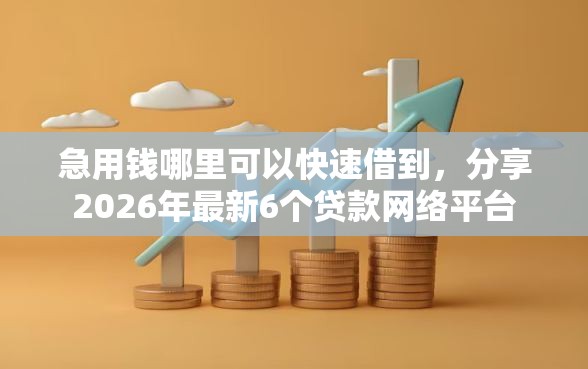急用钱哪里可以快速借到，分享2026年最新6个贷款网络平台