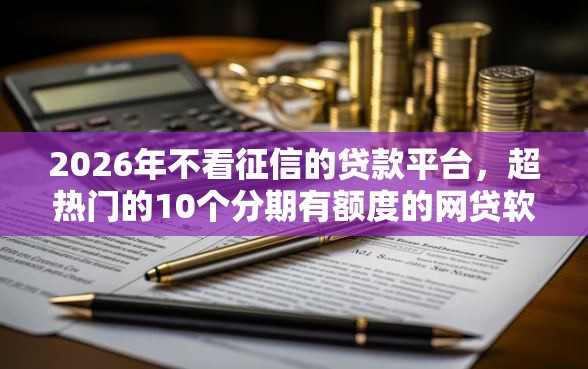 2026年不看征信的贷款平台，超热门的10个分期有额度的网贷软件推荐