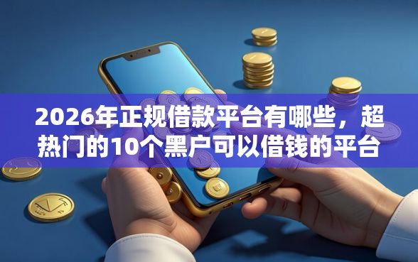 2026年正规借款平台有哪些，超热门的10个黑户可以借钱的平台推荐
