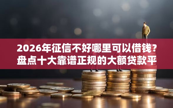 2026年征信不好哪里可以借钱？盘点十大靠谱正规的大额贷款平台