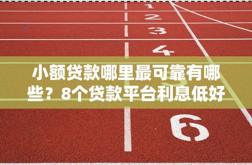 小额贷款哪里最可靠有哪些？8个贷款平台利息低好通过推荐给你