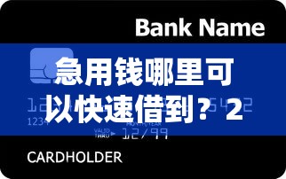 急用钱哪里可以快速借到？2026最新测评10个黑户可以下的贷款平台