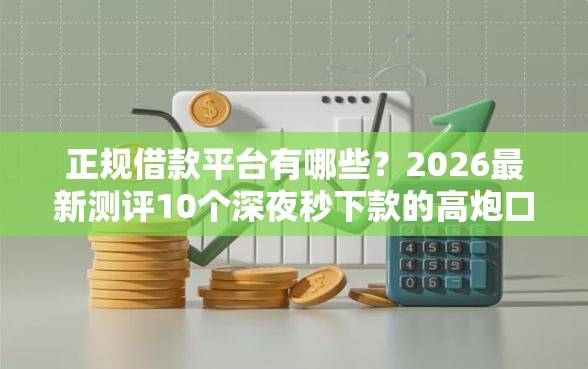 正规借款平台有哪些？2026最新测评10个深夜秒下款的高炮口子