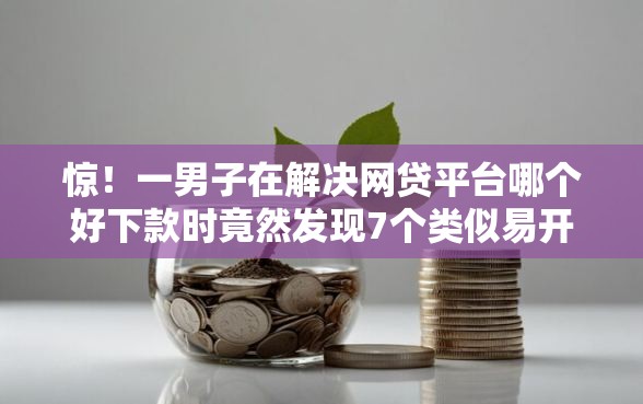 惊！一男子在解决网贷平台哪个好下款时竟然发现7个类似易开花的贷款平台，事后分享了出来