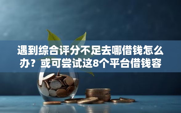 遇到综合评分不足去哪借钱怎么办？或可尝试这8个平台借钱容易