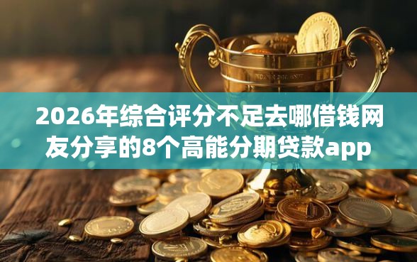 2026年综合评分不足去哪借钱网友分享的8个高能分期贷款app新秀我觉得不错！