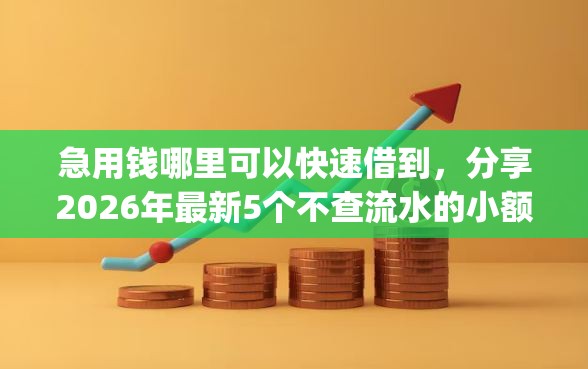 急用钱哪里可以快速借到，分享2026年最新5个不查流水的小额度贷款app