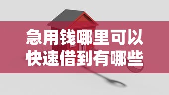急用钱哪里可以快速借到有哪些？分享9个贷款平台代理