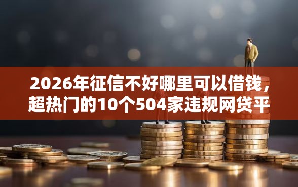 2026年征信不好哪里可以借钱，超热门的10个504家违规网贷平台名单推荐