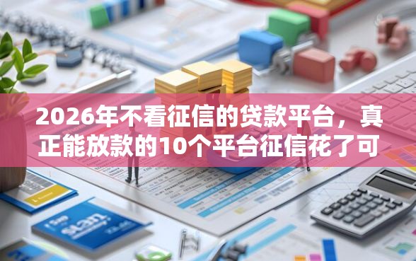 2026年不看征信的贷款平台，真正能放款的10个平台征信花了可以借三五千块钱推荐