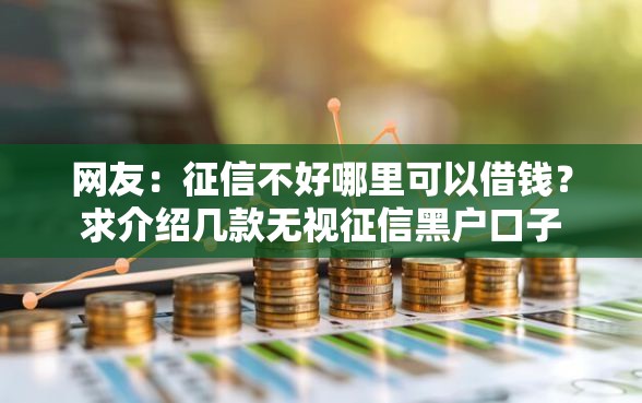 网友：征信不好哪里可以借钱？求介绍几款无视征信黑户口子