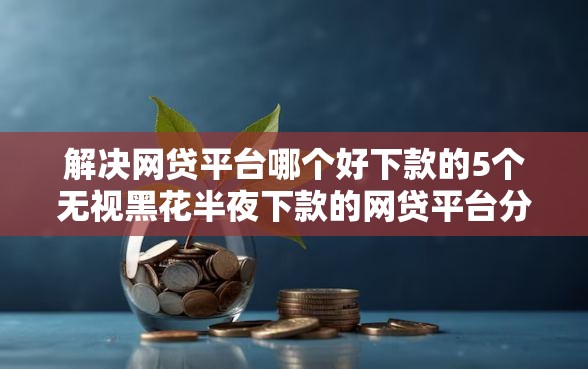 解决网贷平台哪个好下款的5个无视黑花半夜下款的网贷平台分享